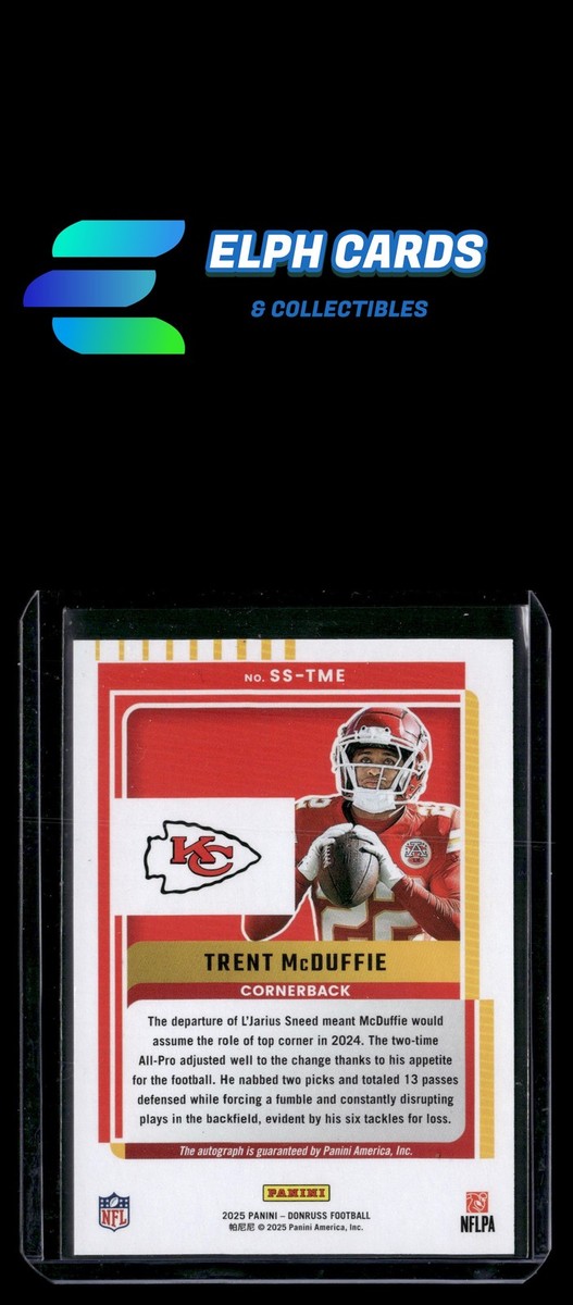 2025 Donruss #SS-TME Trent McDuffie Signature Series | eBay