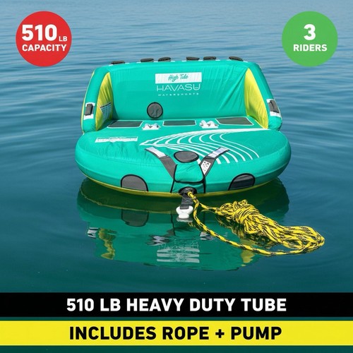 Towable Tube For Boating 1-3 Riders Floating Lounge Raft Water Sports 510 lb