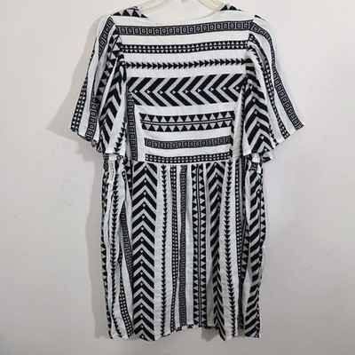 old navy jacquard mini swing dress MamaKaseyLife on LTK