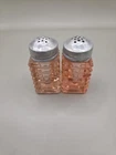 Anchor Hocking Manhattan Pink Depression Glass Salt And Pepper Shaker Set