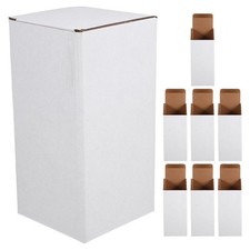  8 Pcs Boxes for Mailing Packages Storage Shipping Corrugated Bins Kraft