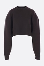 TOM FORD Brown Wool Cashmere Cropped Sweater New  Authentic