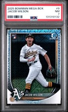 2025 BOWMAN MEGA BOX CHROME #9 JACOB WILSON PSA 7