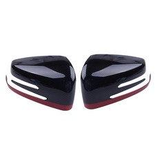 Carbon Spiegelkappen Abdeckungs Trim f&uuml;r Mercedes Benz A CLA GLA GLK 2014-2017 a