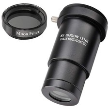 1.25-inch 5X Barlow Lens Moon Filter Kit-for Telescope Eyepieces