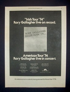 Rory Gallagher Irish Tour 74 | eBay
