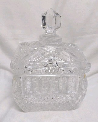 VTG Cut Lead Crystal Jelly/Jam/Sugar Bowl