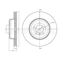 Bremsscheibe Metelli 23-0853C FüR Bmw Vorderachse