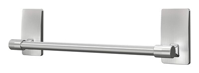 Command Hand Towel Bar Satin Nickel with Water Resistant Command Strips, Bath...