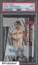 2021 Topps Platinum Players Die-Cut Carl Yastrzemski HOF AUTO 4/10 PSA 9