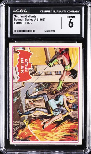 1966 Topps Batman Red Bat #15A Gotham Gallants — CGC 6