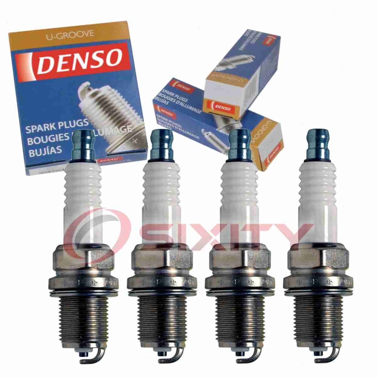 4 pc Denso Standard U-Groove Spark Plugs for 1995-2000 Dodge Neon 2.0L L4 ae