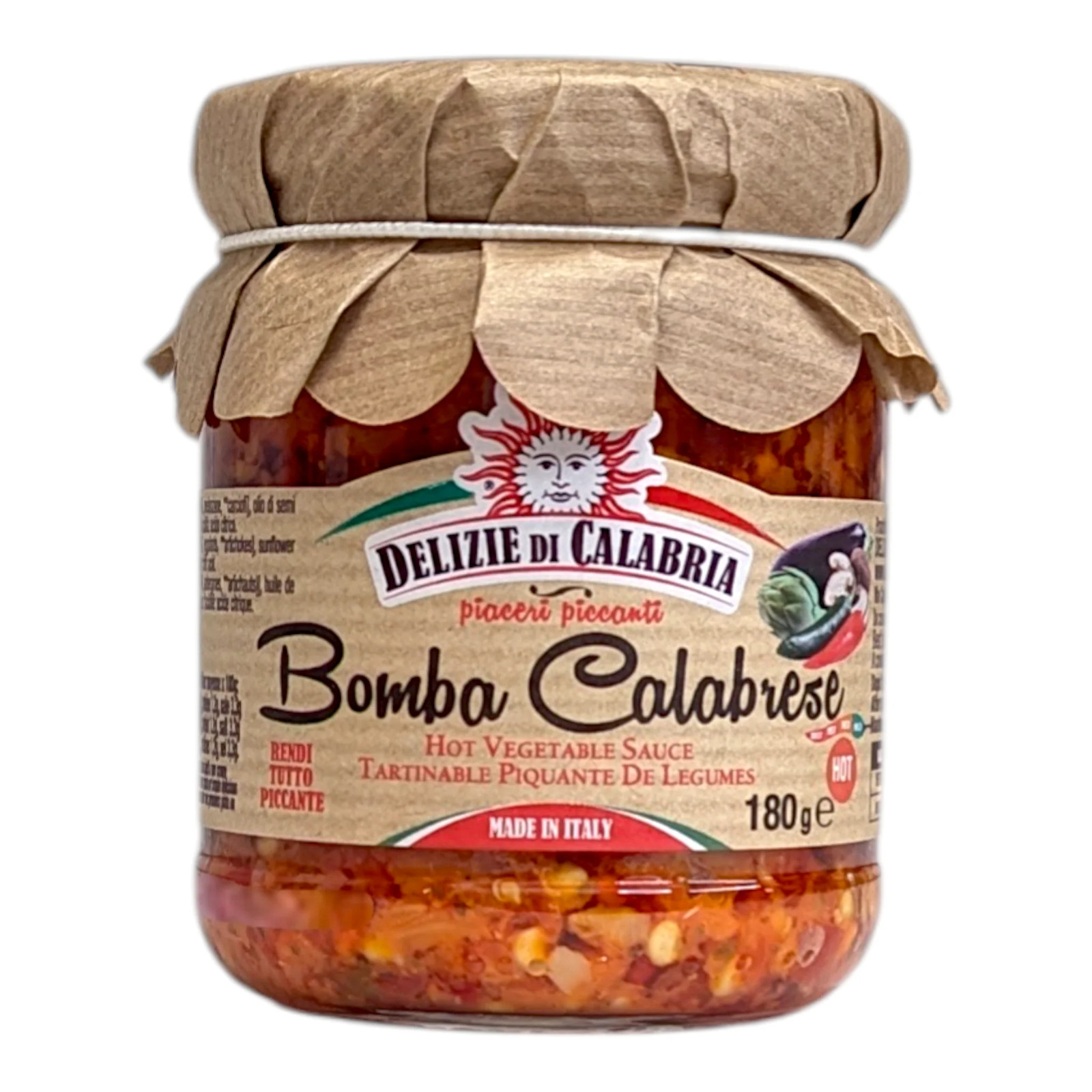 Delizie Di Calabria Bomba Calabrese - Hot Vegetable Sauce 180g