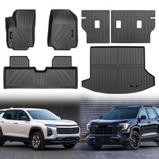 for 2025 2026 Chevy Equinox/GMC Terrain Floor Mats Cargo Liner and Backrest M...