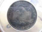 1874 Seated Half Dollar ANACS EF45 Details — photo 2