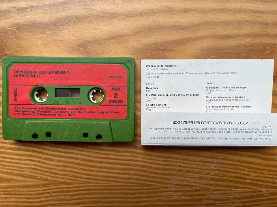 MC Orpheus in der Unterwelt Jacques Offenbach Amiga MusikKassette 045 252 - Image 2 of 4