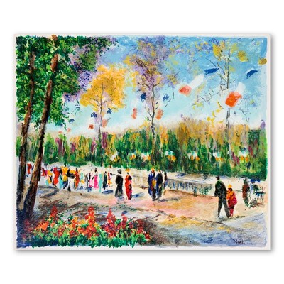 Dimitri Polak Like a Parisian Celebration Hand Signed Ltd. Ed. Serigraph Paper