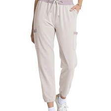 Vuori Vista Jogger Oyster Heather Joggers Womens M tan/cream Elastic Waist VW473