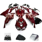 Red Forged Carbon Fiber Fairing Kit+Tank+Bolts For Kawasaki Ninja ZX6R 2024 2025