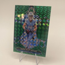 2024 Panini Mosaic - Amon-Ra St. Brown #74 Green Mosaic Prizm