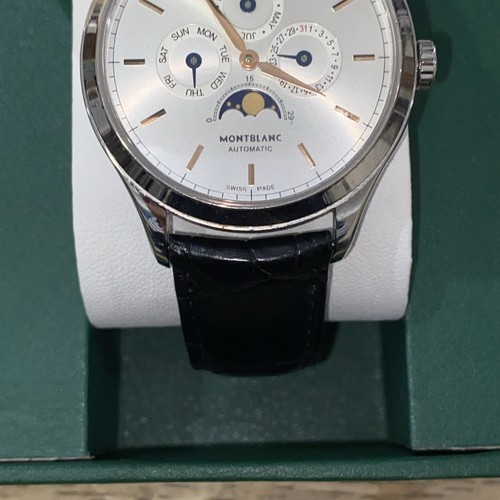 Montblanc Heritage Chronometrie Annual Calendar Steel 40mm Auto Watch 112534 B+P