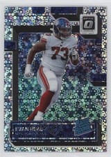 2022 Panini Donruss Optic Rated Rookie Silver Circles Prizm 9/125 Evan Neal 18em