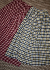 Pair of Skirts - Pioneer, Frontier, Victorian - Homespun - XS