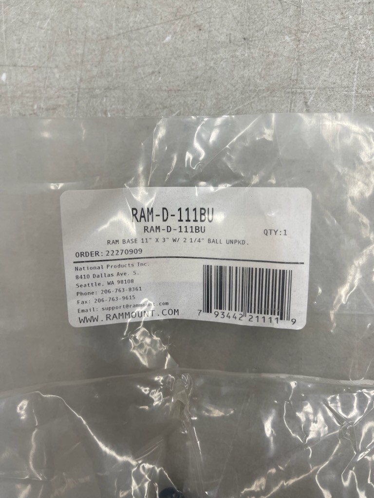 GENUINE RAM MOUNTS LARGE MARINE ELECTRONICS BALL ADAPTOR D-SIZE