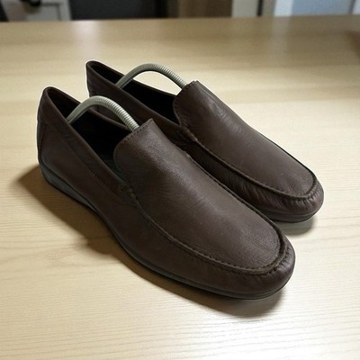 Ecco S Lite Moc Loafers Mens 44/10-10.5 Brown Leather Venetian Slip On  Shoes