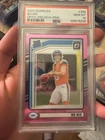 2024 Panini Donruss - Rated Rookie Bo Nix Optic Preview Pink Prizm (RC) PSA 10
