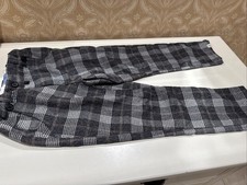 Me  Henry Boy  s Size 4-5 Charcoal Gray Plaid Adjustable Waist Pants