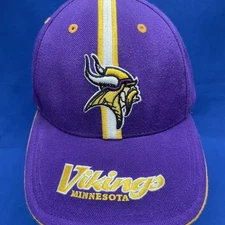 Vintage Minnesota Vikings Hat Twins Enterprise Strapback Cap 90's Stripe Vtg