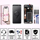 Screen for Samsung Galaxy S9 G960 touch glass chassis - black - LCD / black / av
