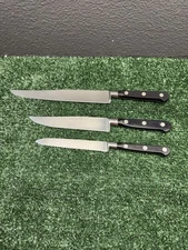 Lot of 3 - J.A. Henckels SPAIN Kitchen Knives 8" Chef 6" Boning 5" Tomato