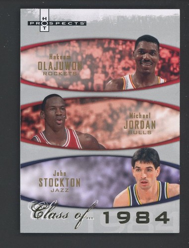 2007 Fleer Class of 84 Hot Prospects Michael Jordan John Stockton /1984