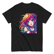 Anime Girl Classic Tee - Unisex Colored Classic T-Shirt 4