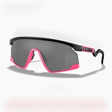 Oakley BXTR Sunglasses Matte Black Neon Pink Lens From Japan