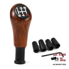 Car Shift Knob, 5 Speed Manual Vehicle Gear Shift Knob with 4 Wood Grain