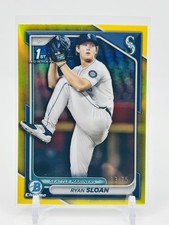 2024 Bowman Draft - Ryan Sloan 1st Chrome Yellow Refractor 13/75
