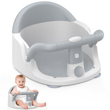 Baby Bath Seat for Babies 6 Months  up Sitting Up, Non-Slip Baby Bath Chair wit