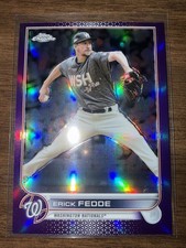 2022 Topps Chrome Update Series - Erick Fedde #USC64 Purple Refractor