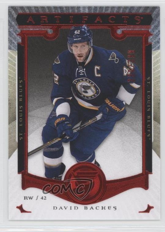 2015-16 Upper Deck Artifacts Ruby 239/399 David Backes #27 1f0
