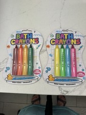 Bath Crayons 4 Pack Washable Crayons Non-Toxic Bathtub Crayons Lot of 2 Packs