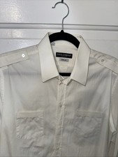 ✅ Dolce & Gabbana Gold Classic White Cotton Button Up Shirt Size 16/41