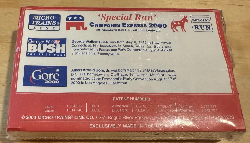 N Scale MTL Campaign Express - Bush & Gore Boxcars (2 Car Set) - Image 2 of 2