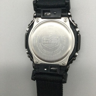 Casio G-Shock Mens Watch 45mm Black Analog Digital Nylon Strap