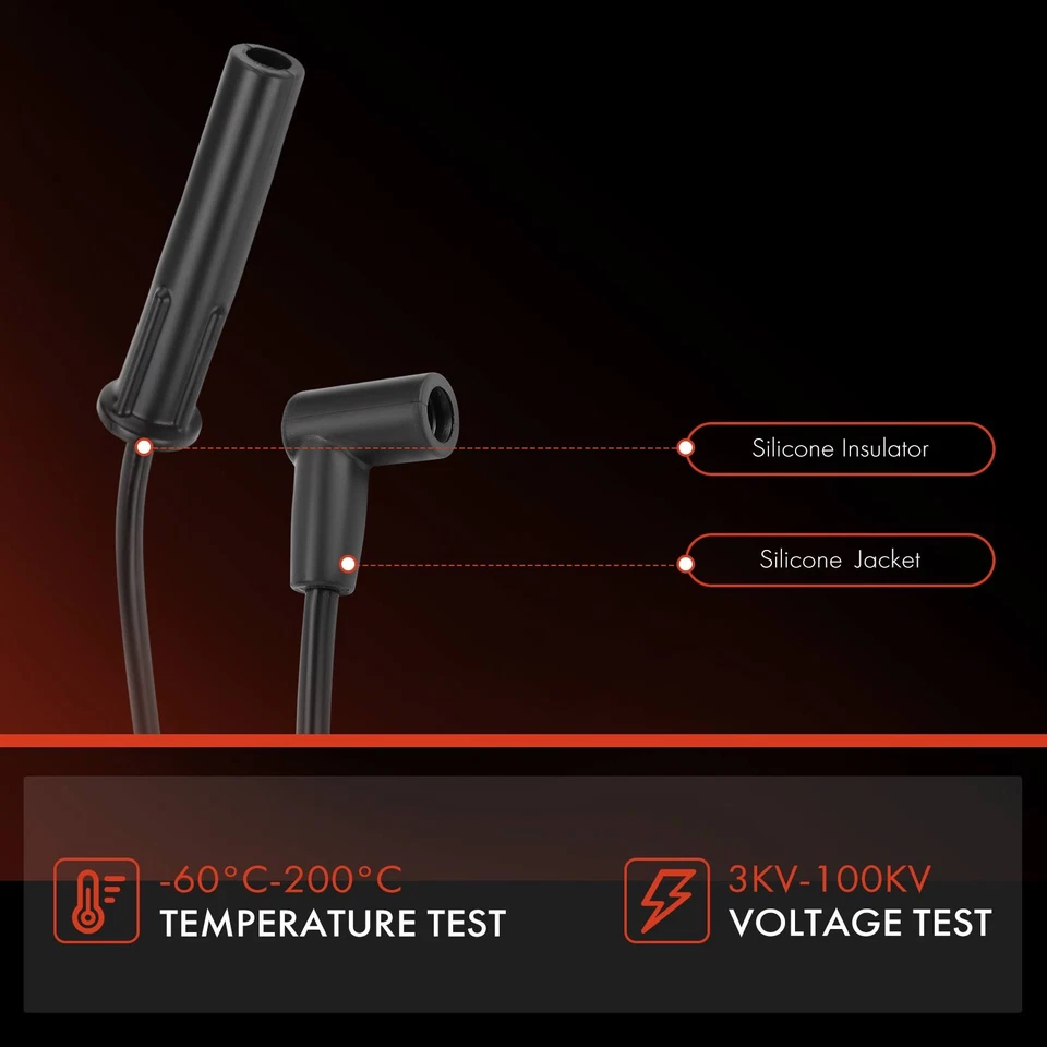 Juego de 5 cables de bujía para Chevy Astro LLV S10 Blazer GMC S15 Jimmy Sonoma 2,5 L Foto 4 de 4