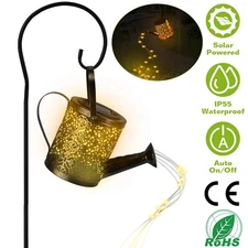 Solar Watering Can Powered String Light Garden Watering Can Light Garden Lamp