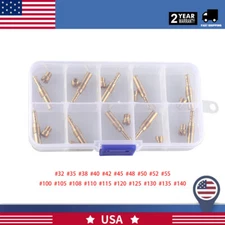 10 x Carburetor Main Jet Kit Slow Pilot Jet Set Kit For PWK Keihin OKO KOSO CVK