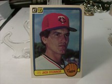 1983 Donruss Baseball #51 - Jack O'Connor - Minnesota Twins    83-153